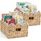 Best Choice Products 16x12 Scalloped Shelf Baskets, Woven Storage Bins, 2 Pack